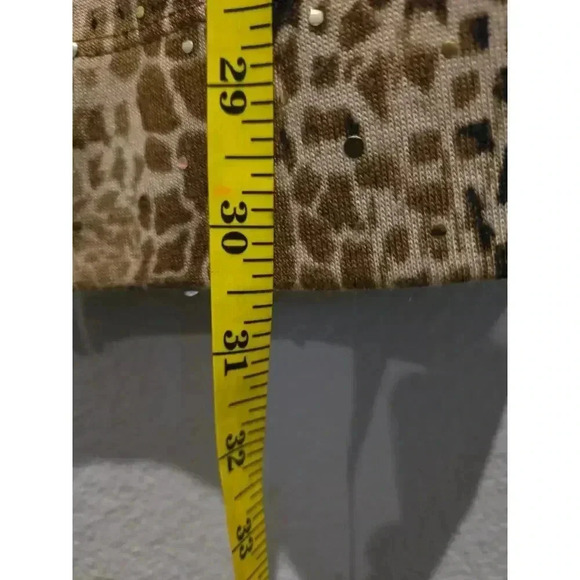 Chico's Women's Animal Print V-Neck Blouse Size 2 12/14 Multicolor - Picture 6 of 10